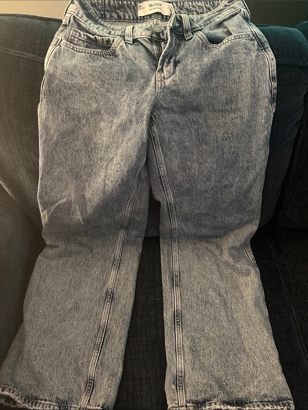 Hollister girls Faded Light Blue Bootcut Jeans